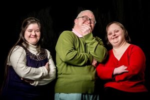 wicked fish actors laughing The actors are from left to right: Nicola Brooks, Neil Bramwell and Jane Fradley.