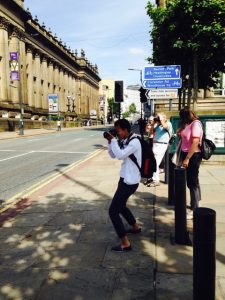 image of jenny's course mates taking photos