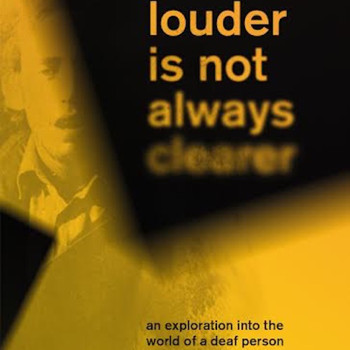 louder is not always clearer invite poster